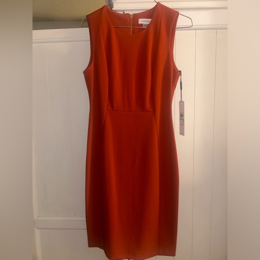 Orange Calvin Klein dress. New.